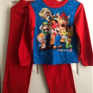 Mario Party 9 Fleece Pajamas (Size 10/12)